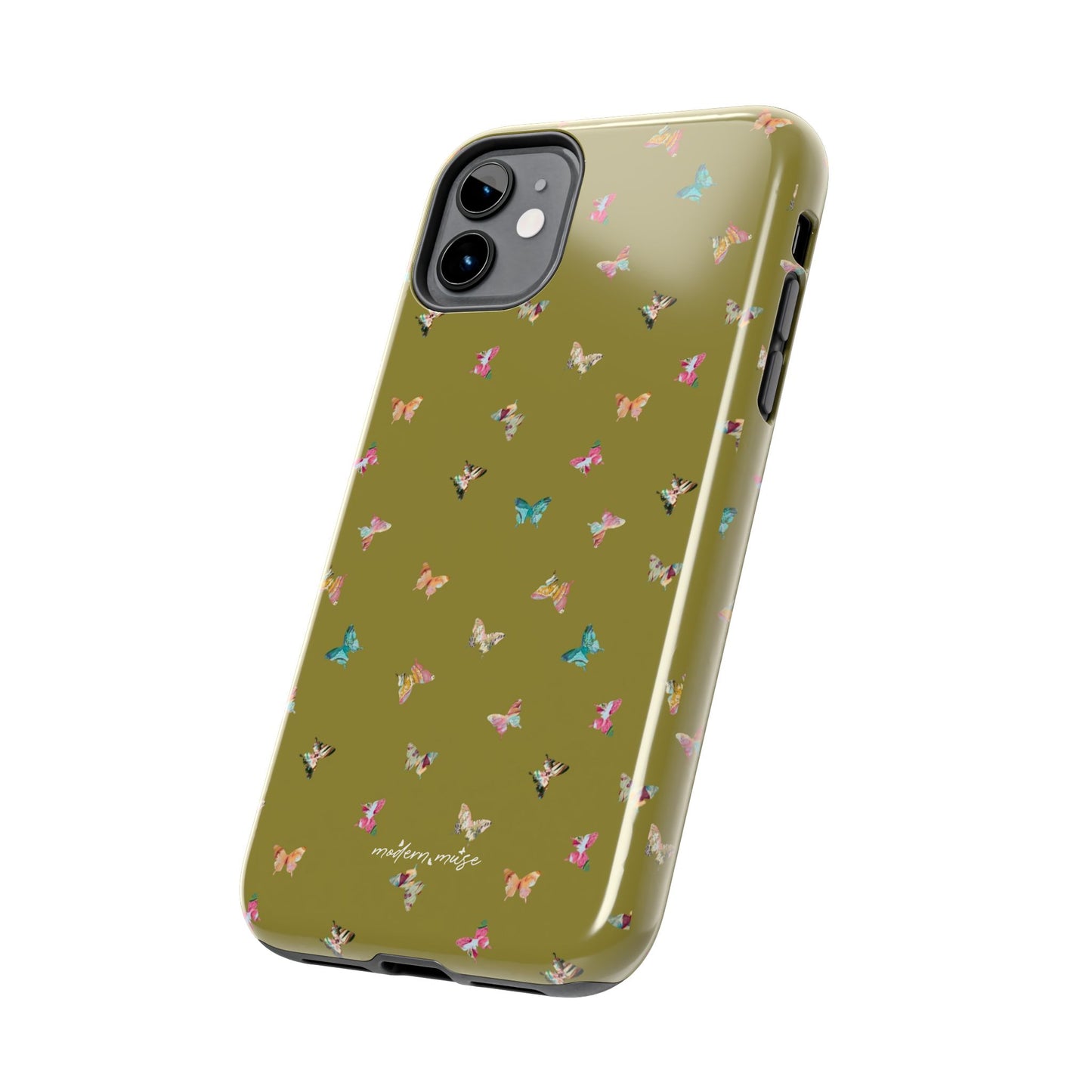 Mini Butterflies Chartreuse Phone Case