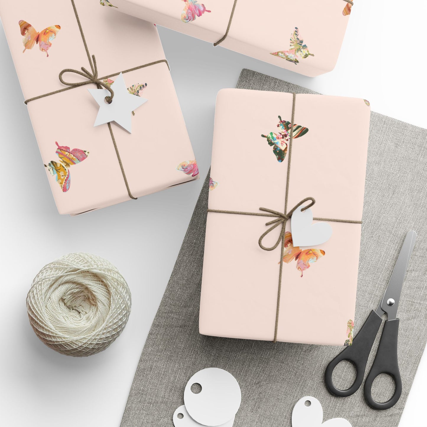 Blush Butterfly Gift Wrap