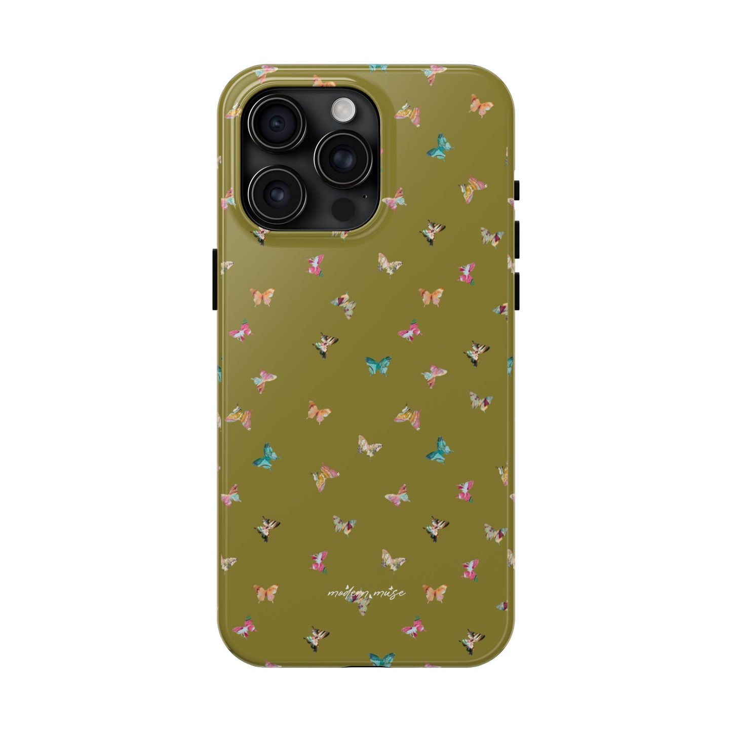 Mini Butterflies Chartreuse Phone Case