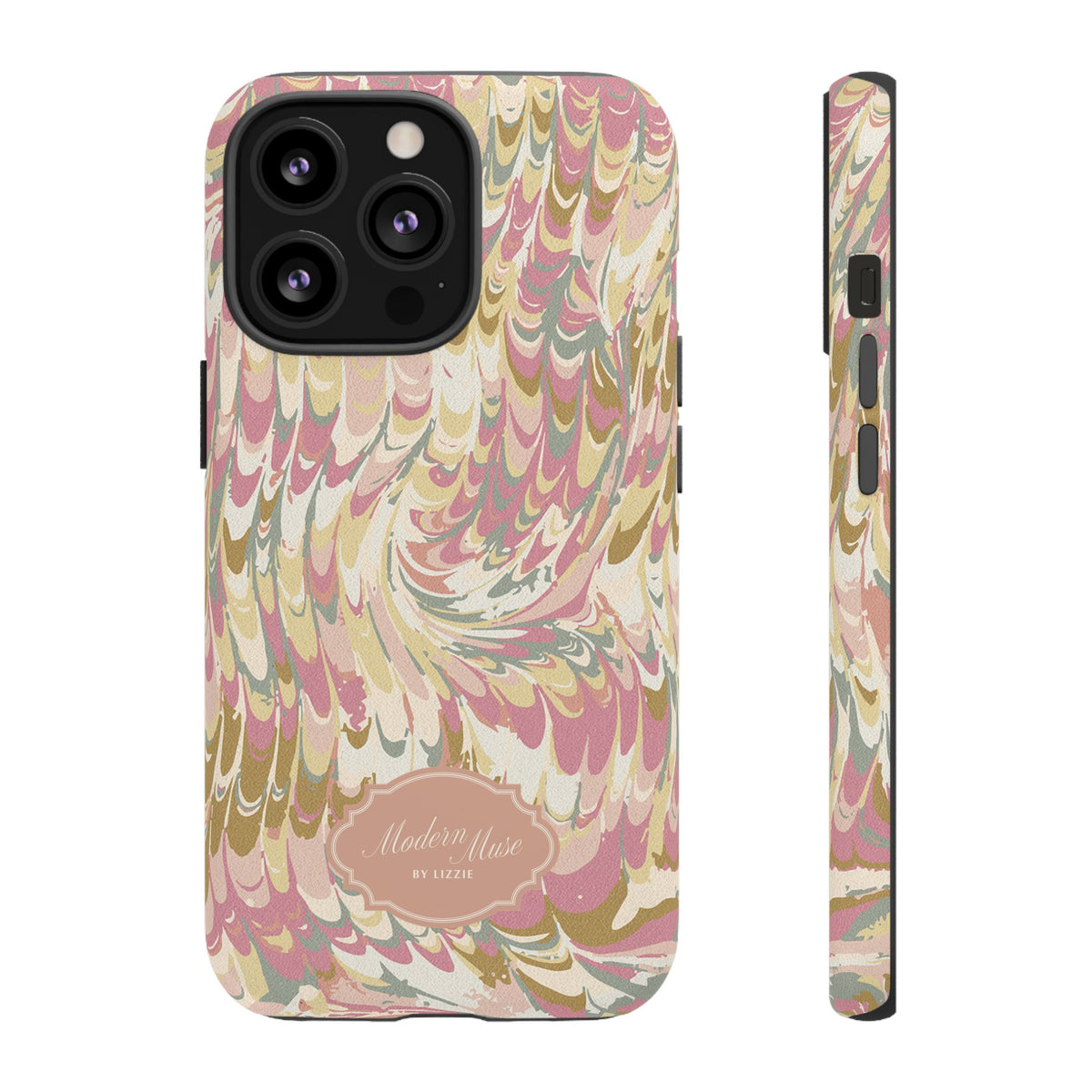 Peachy Italian Marble Phone Case