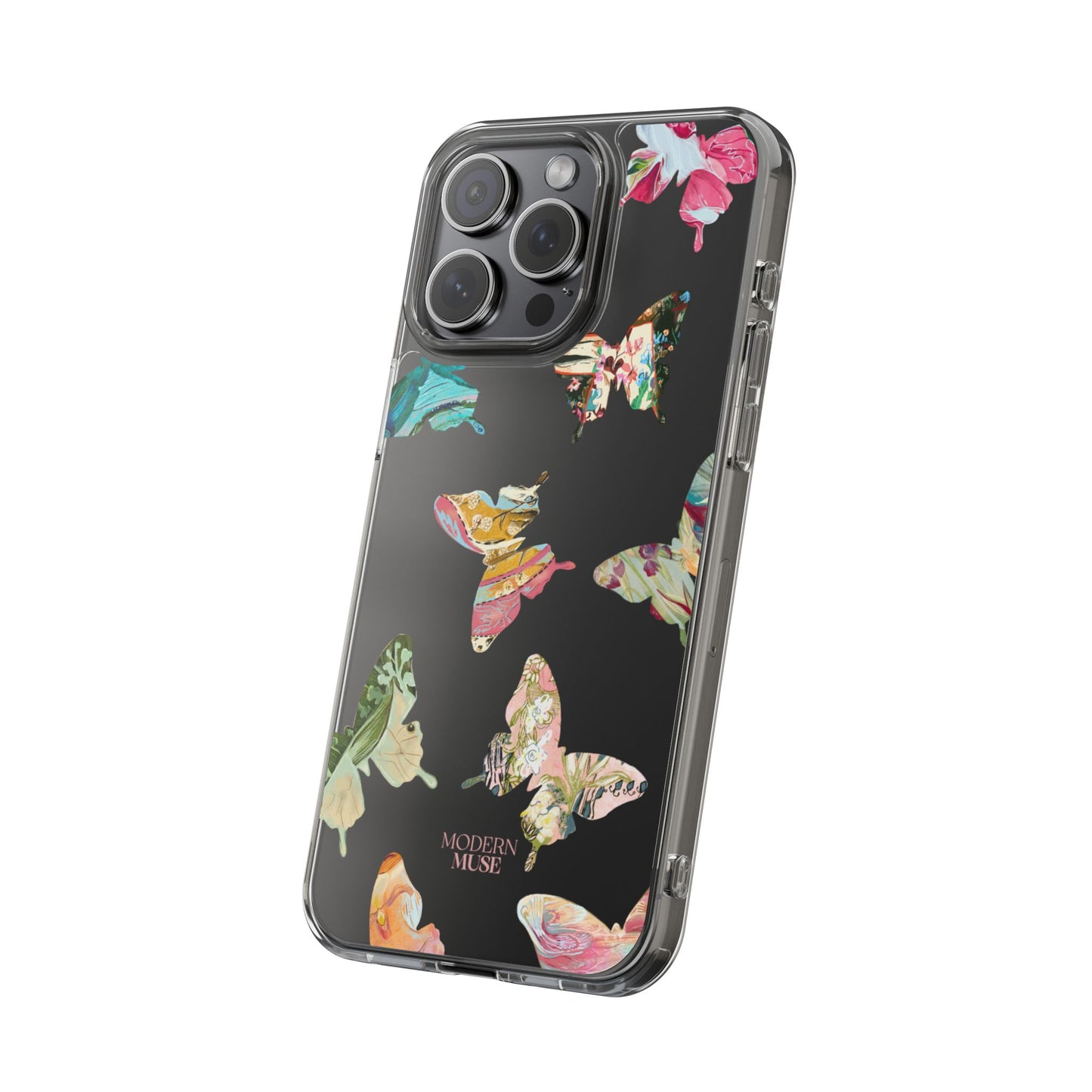 Clear Large Butterflies Phone Case