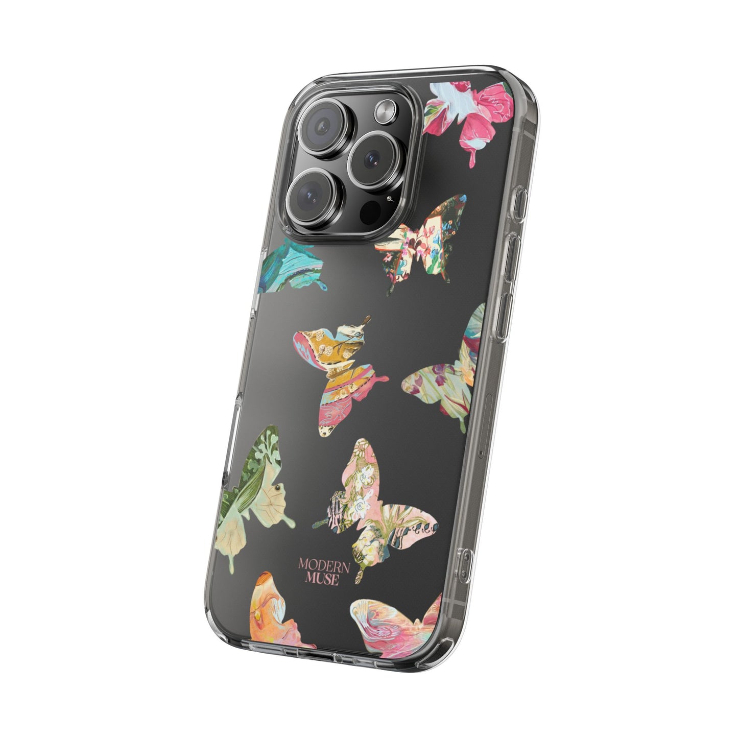 Clear Large Butterflies Phone Case