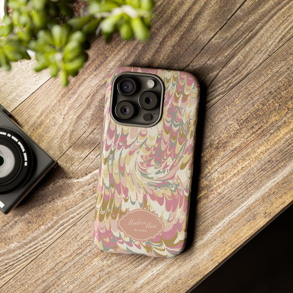 Peachy Italian Marble Phone Case