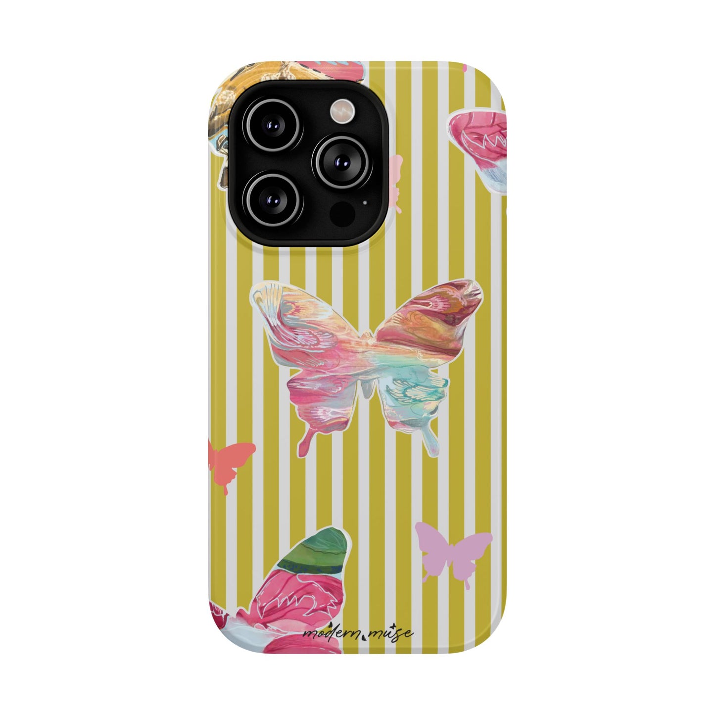 Stripe Butterfly Phone Case