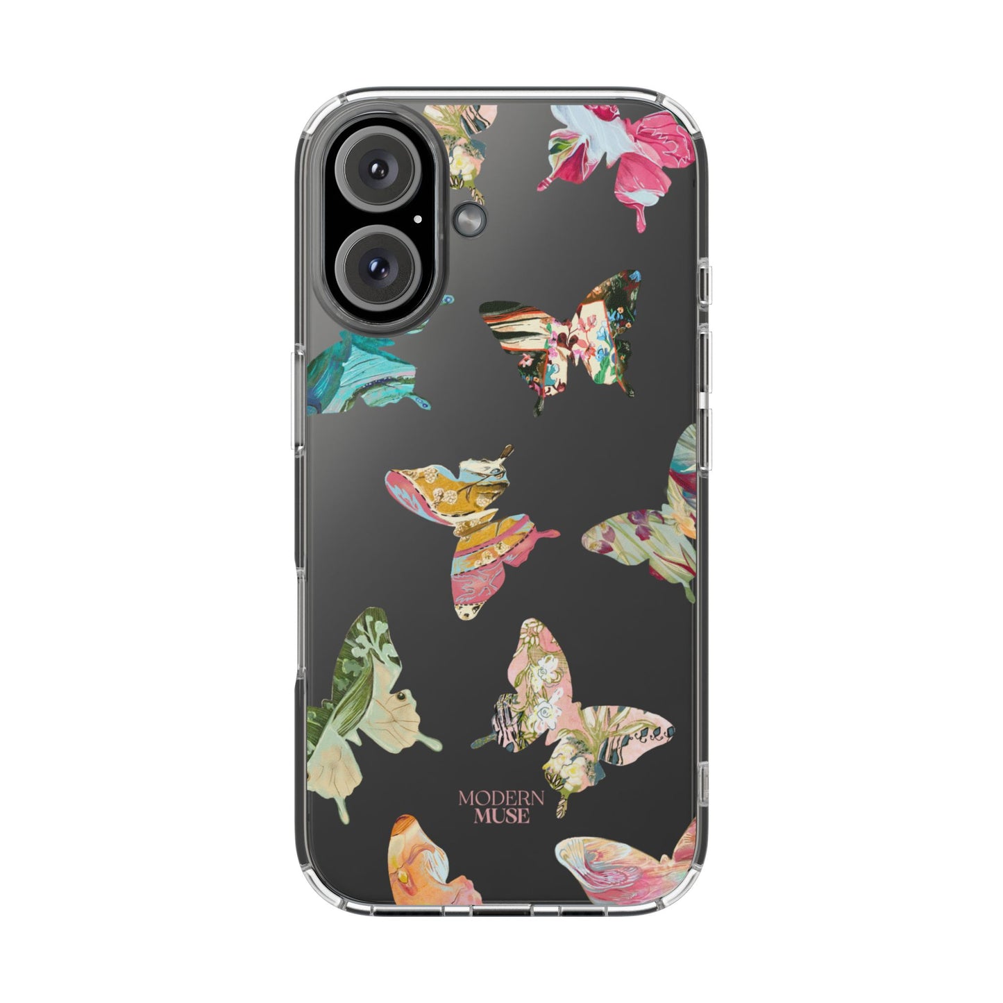 Clear Large Butterflies Phone Case
