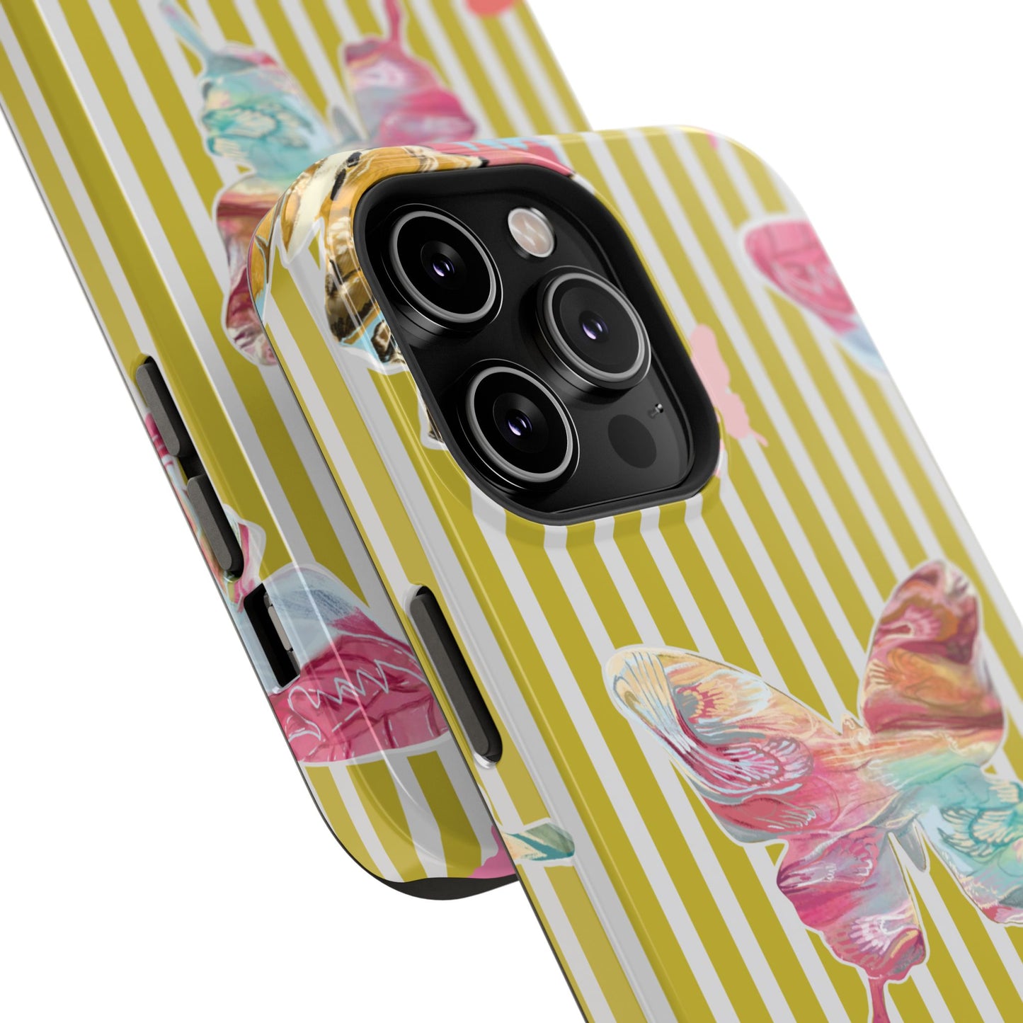 Stripe Butterfly Phone Case