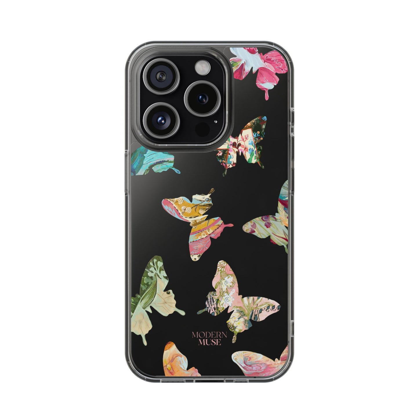 Clear Large Butterflies Phone Case