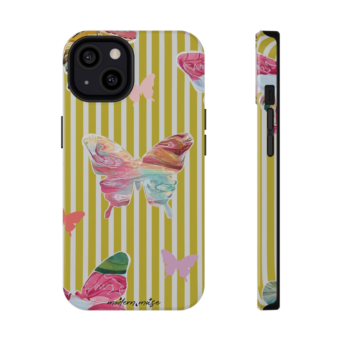 Stripe Butterfly Phone Case