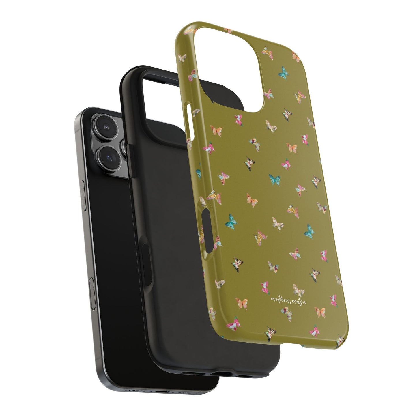 Mini Butterflies Chartreuse Phone Case