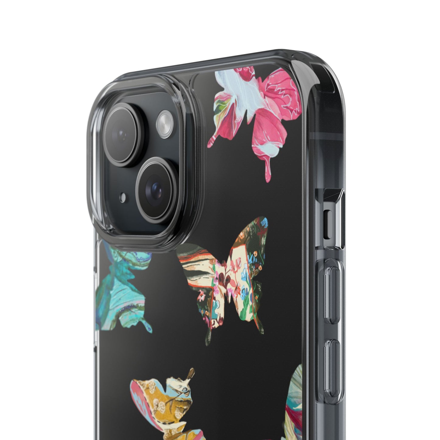 Clear Large Butterflies Phone Case