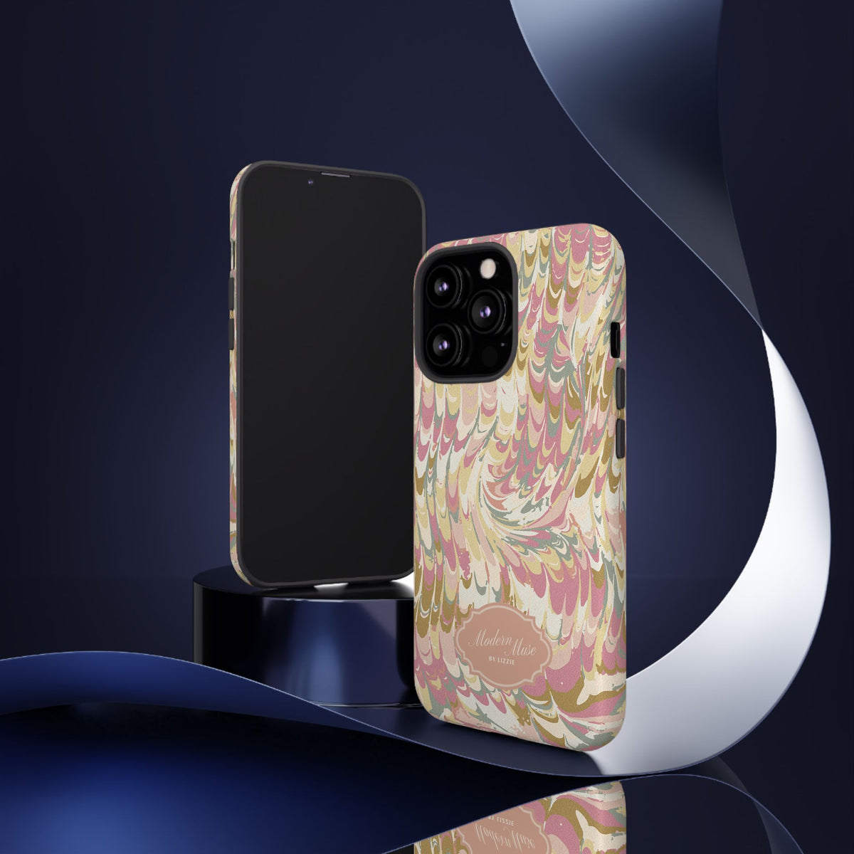 Peachy Italian Marble Phone Case