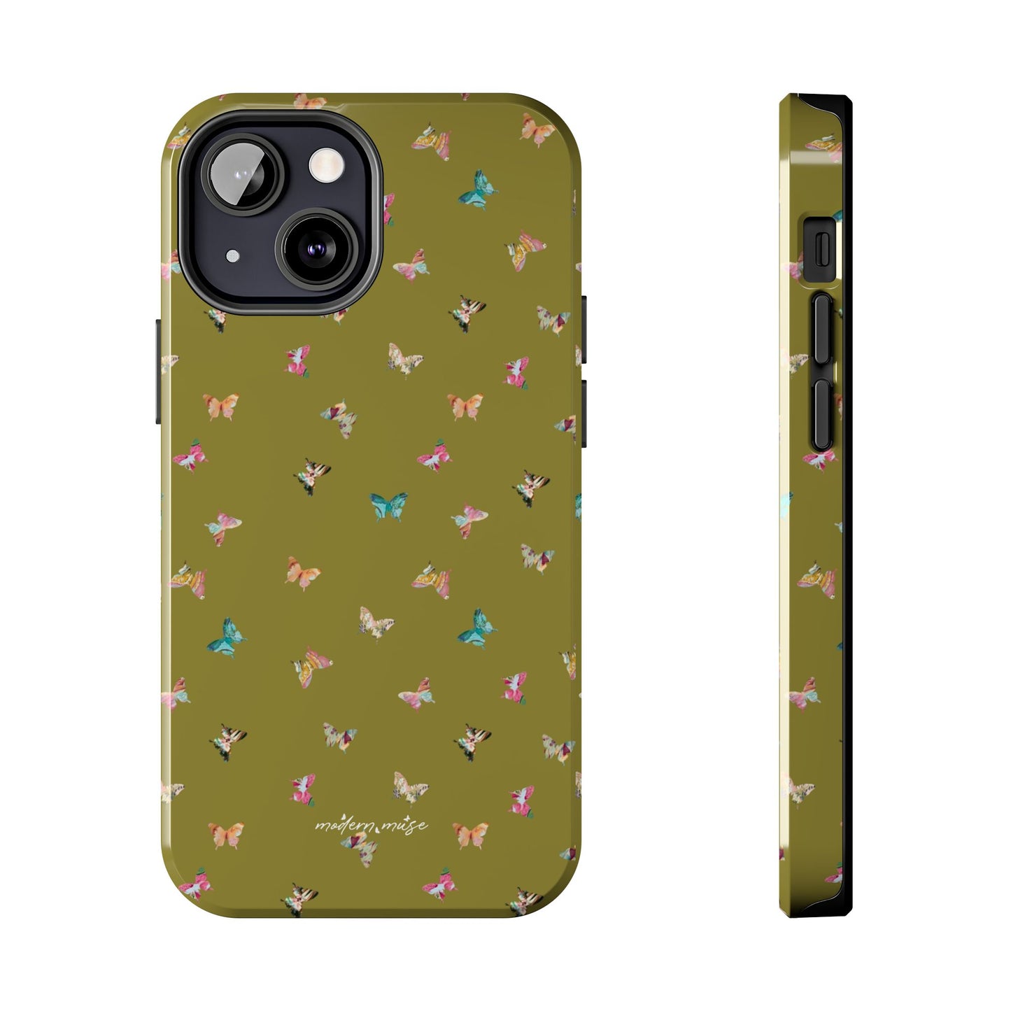 Mini Butterflies Chartreuse Phone Case