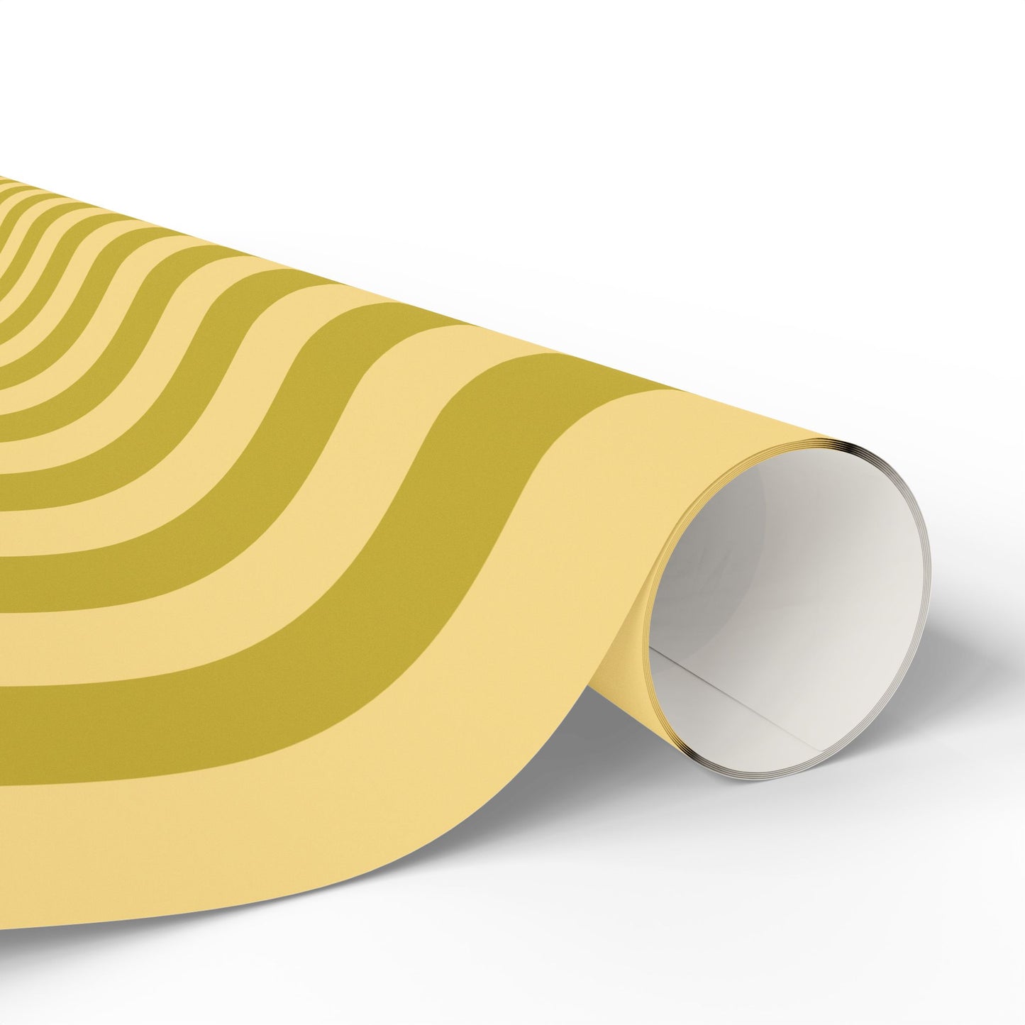 Yellow and Green Stripe Gift Wrap