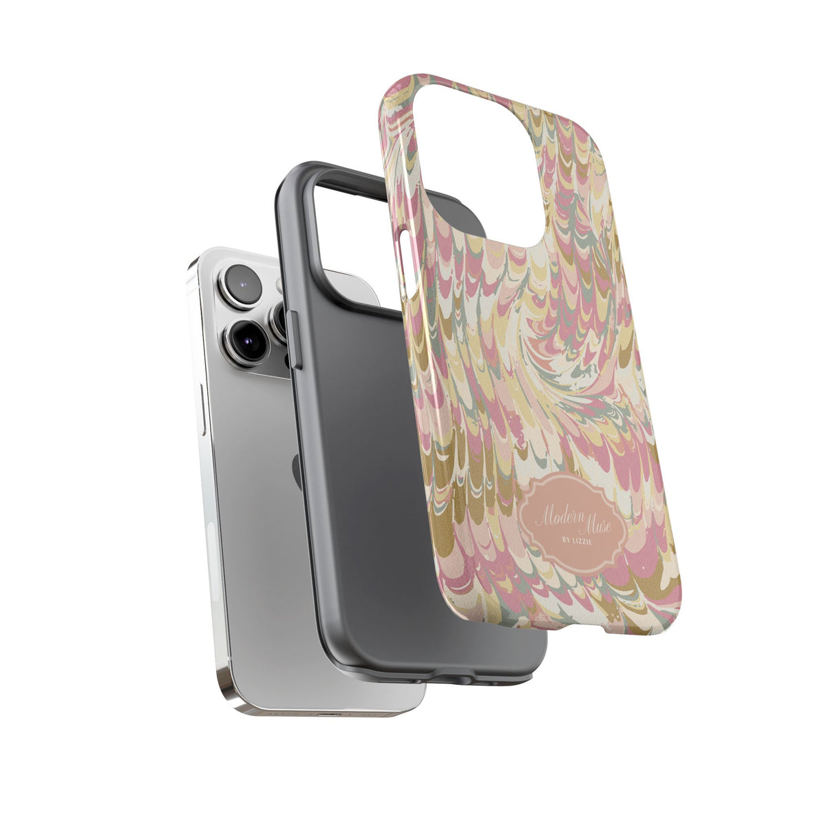 Peachy Italian Marble Phone Case