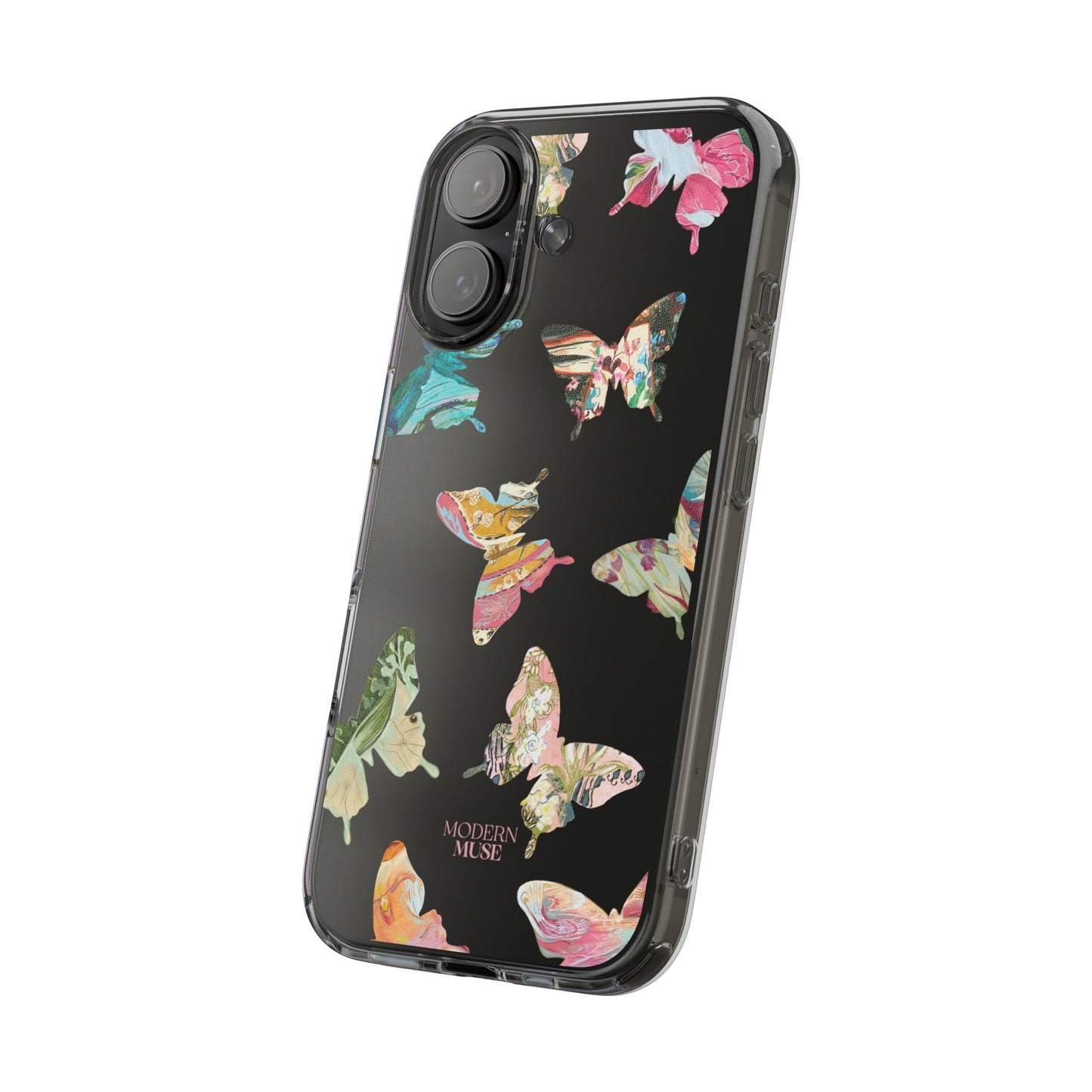 Clear Large Butterflies Phone Case
