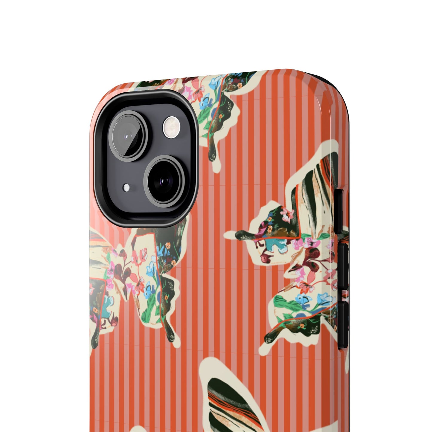Red Stripe Butterfly Phone Case