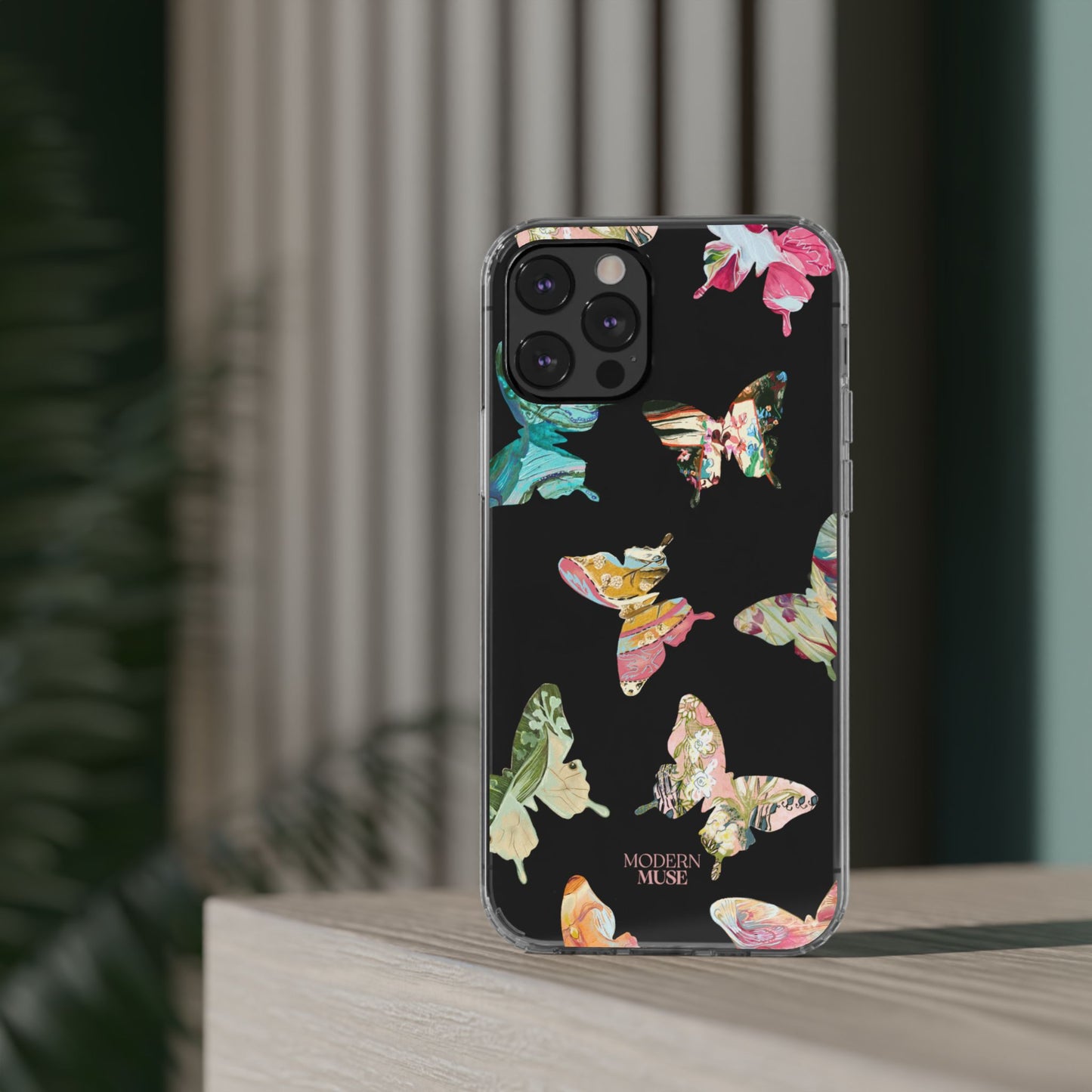 Clear Large Butterflies Phone Case