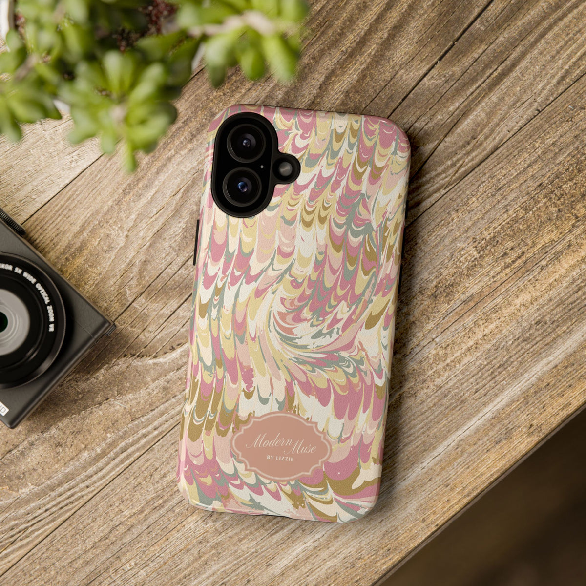 Peachy Italian Marble Phone Case