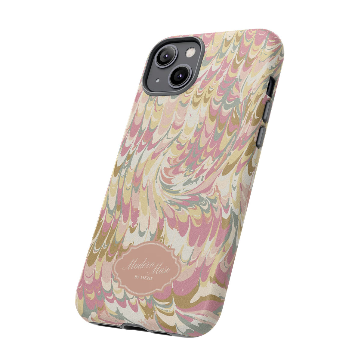 Peachy Italian Marble Phone Case
