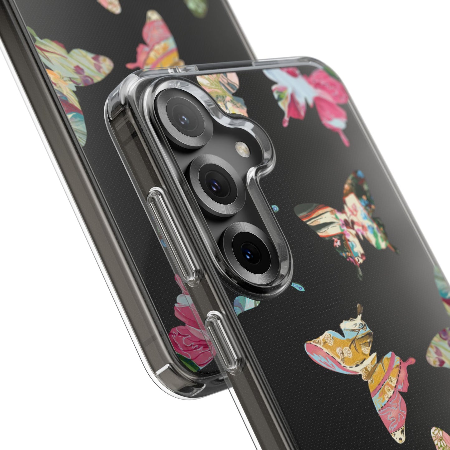 Clear Large Butterflies Phone Case