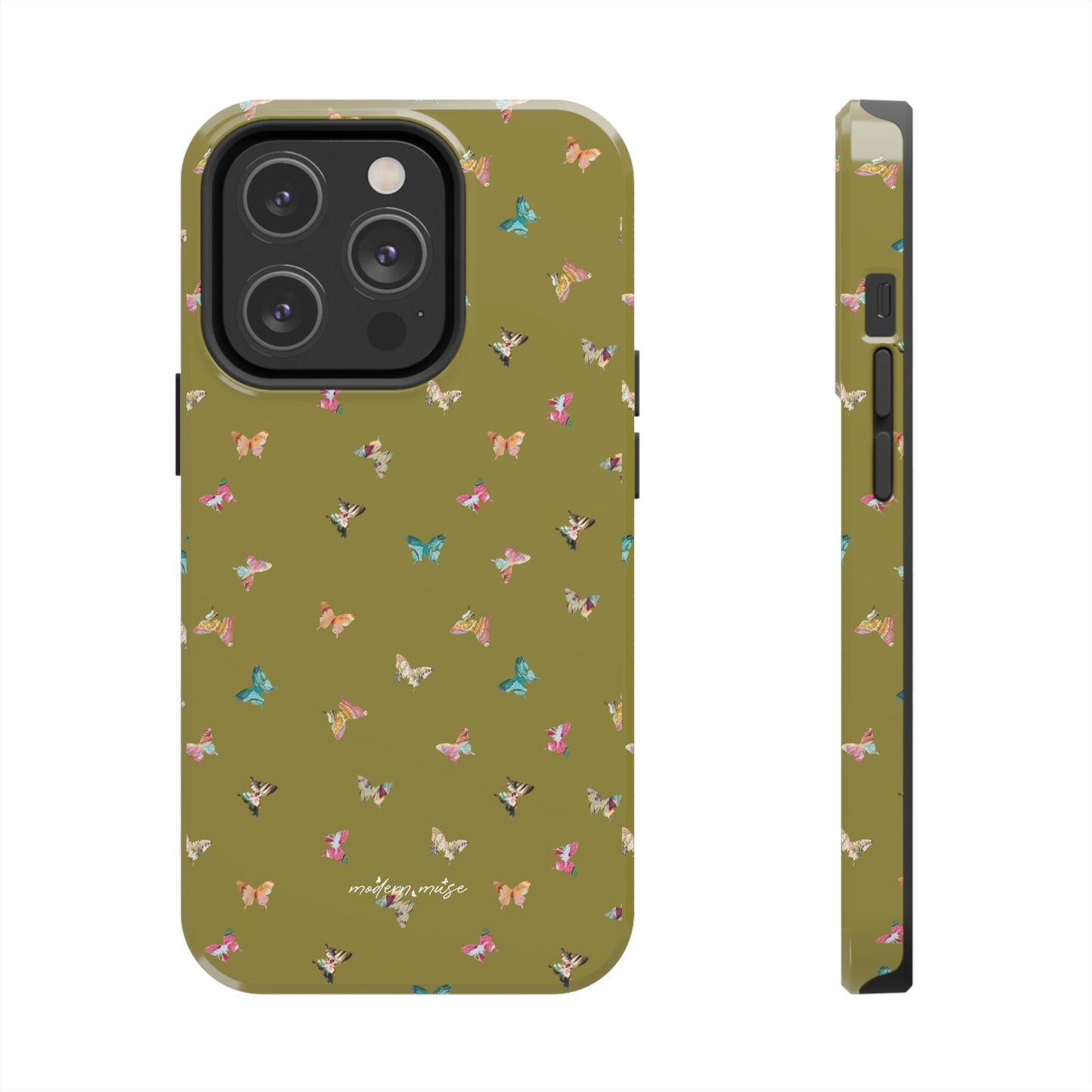 Mini Butterflies Chartreuse Phone Case