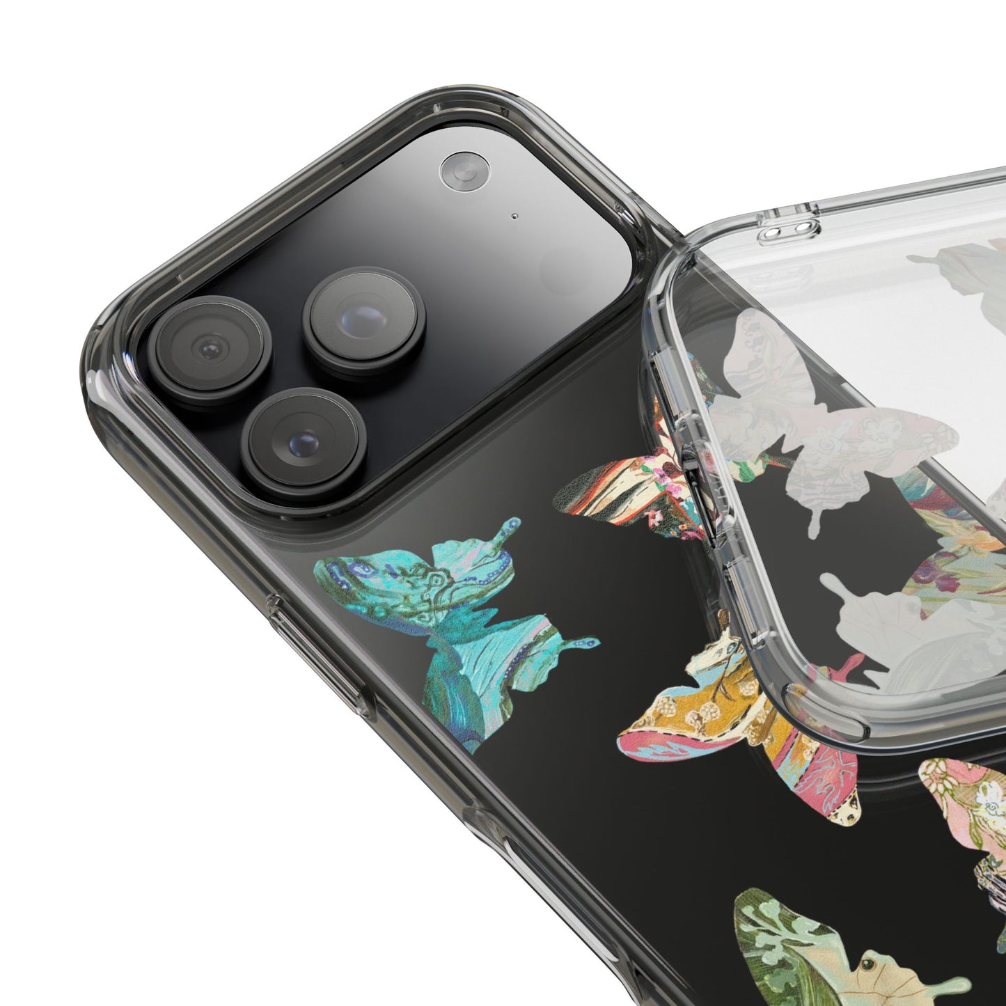 Clear Large Butterflies Phone Case