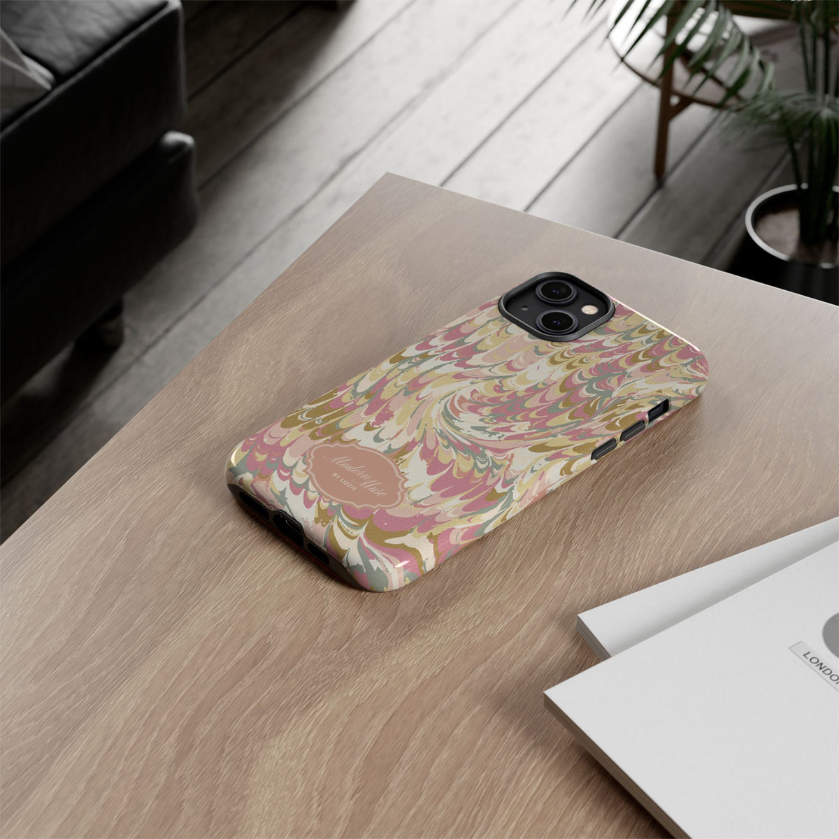 Peachy Italian Marble Phone Case