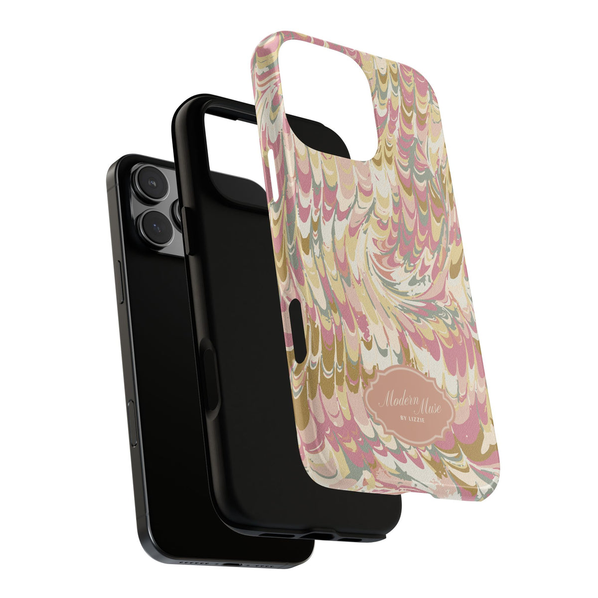 Peachy Italian Marble Phone Case