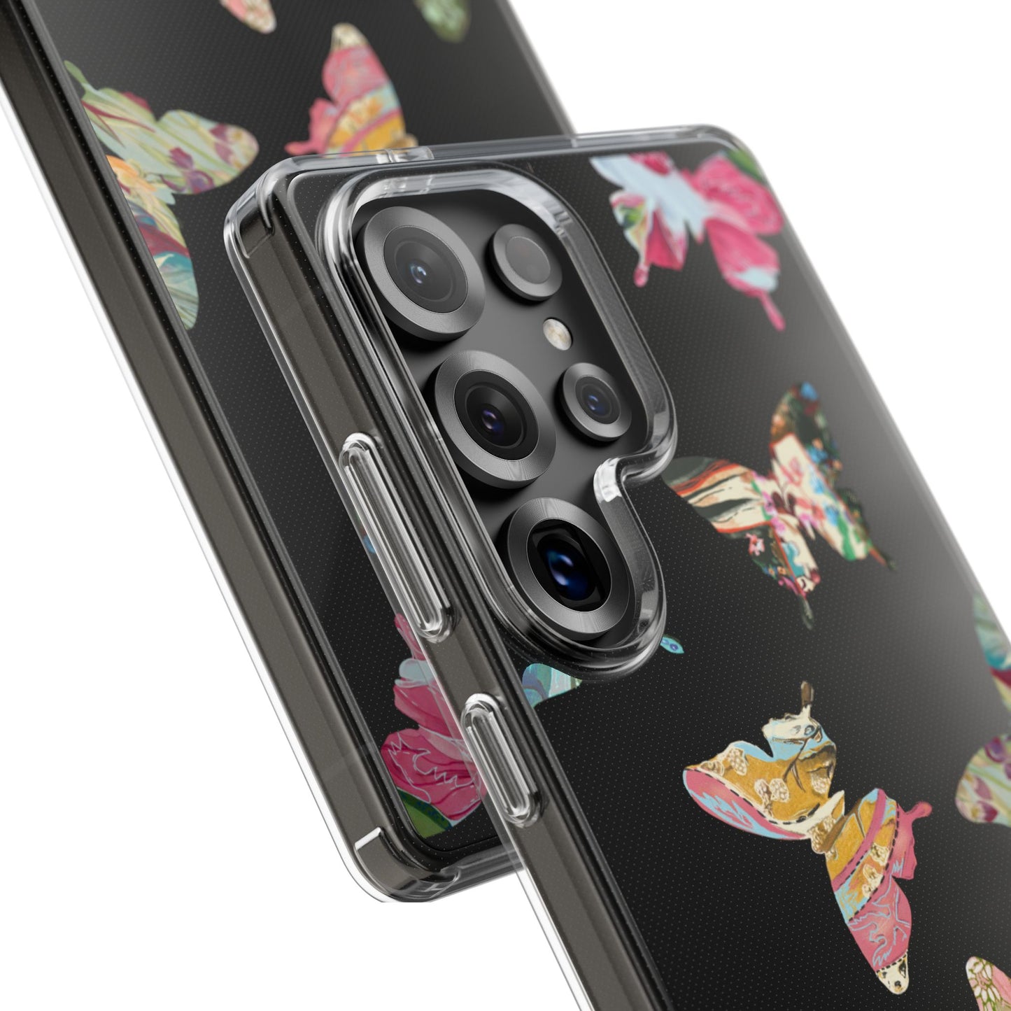 Clear Large Butterflies Phone Case