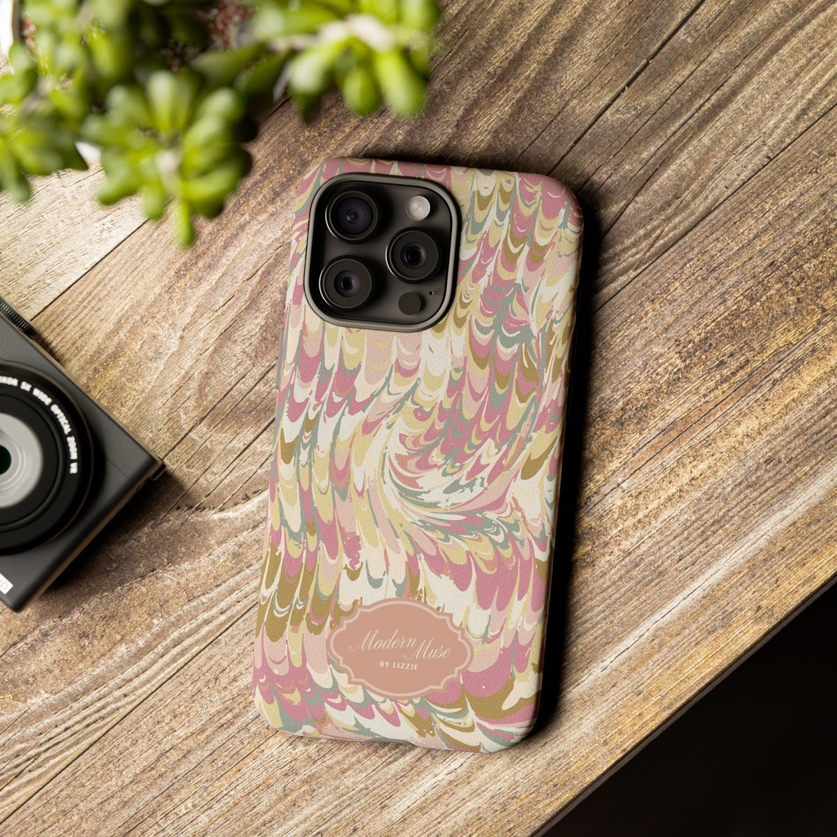 Peachy Italian Marble Phone Case