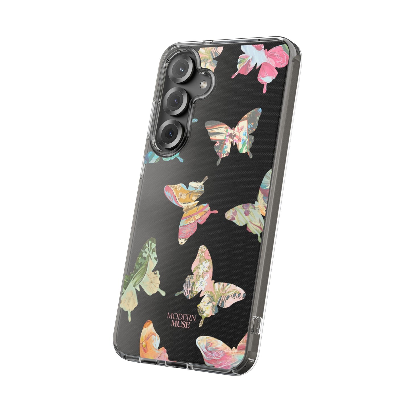Clear Large Butterflies Phone Case