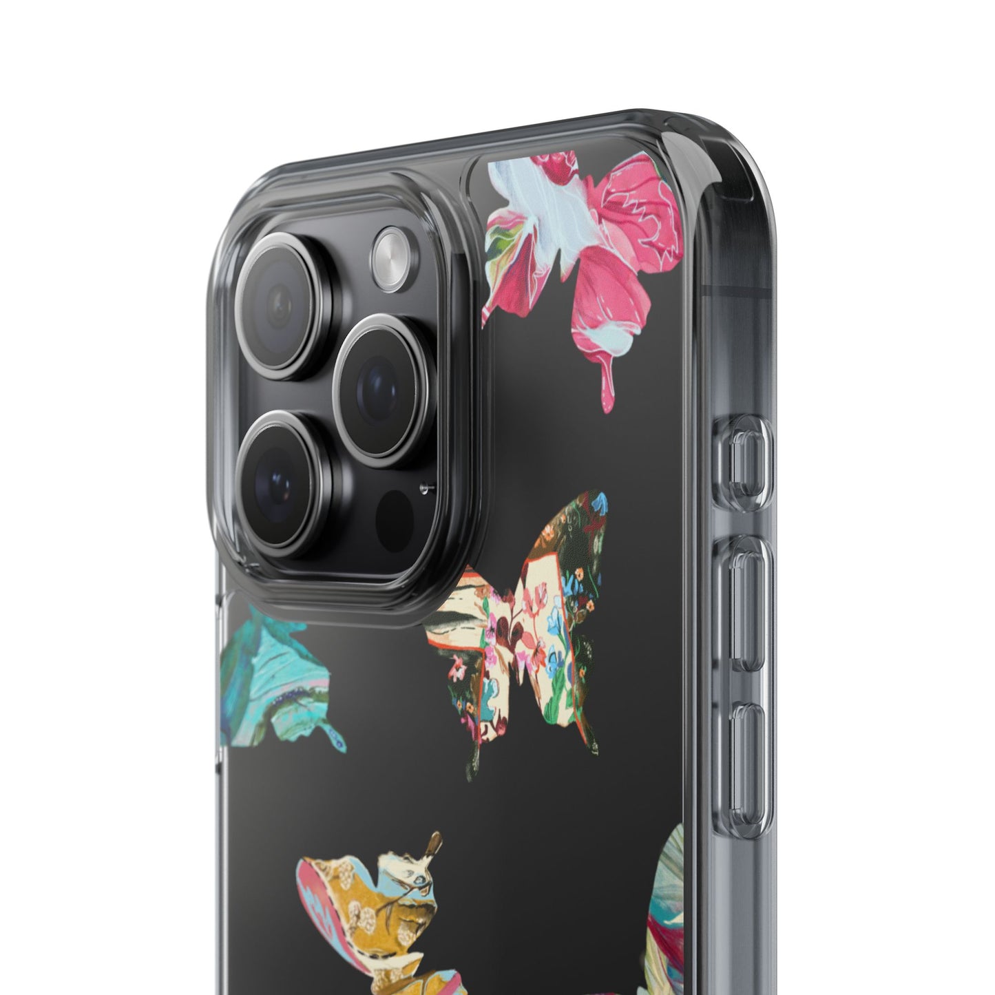 Clear Large Butterflies Phone Case