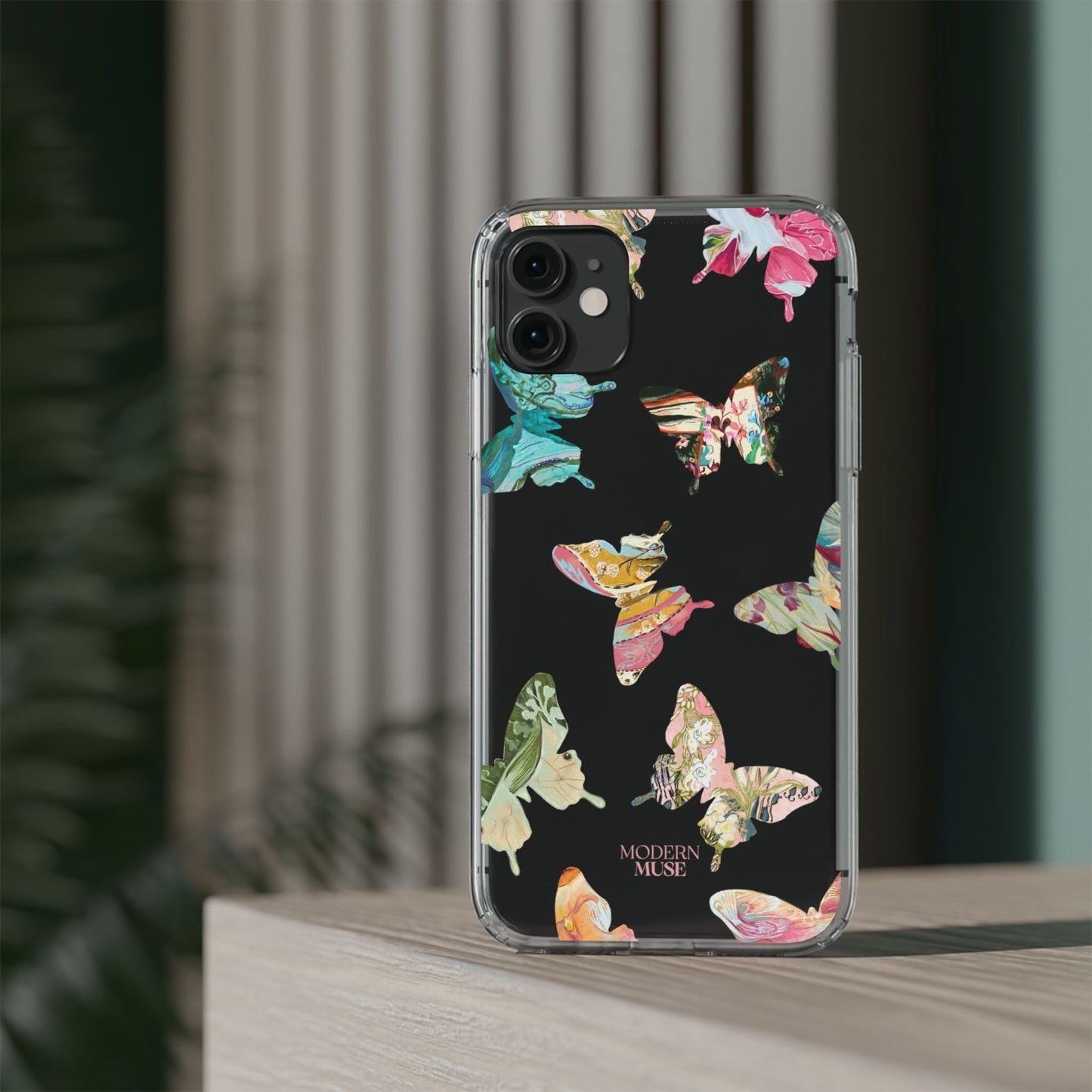 Clear Large Butterflies Phone Case