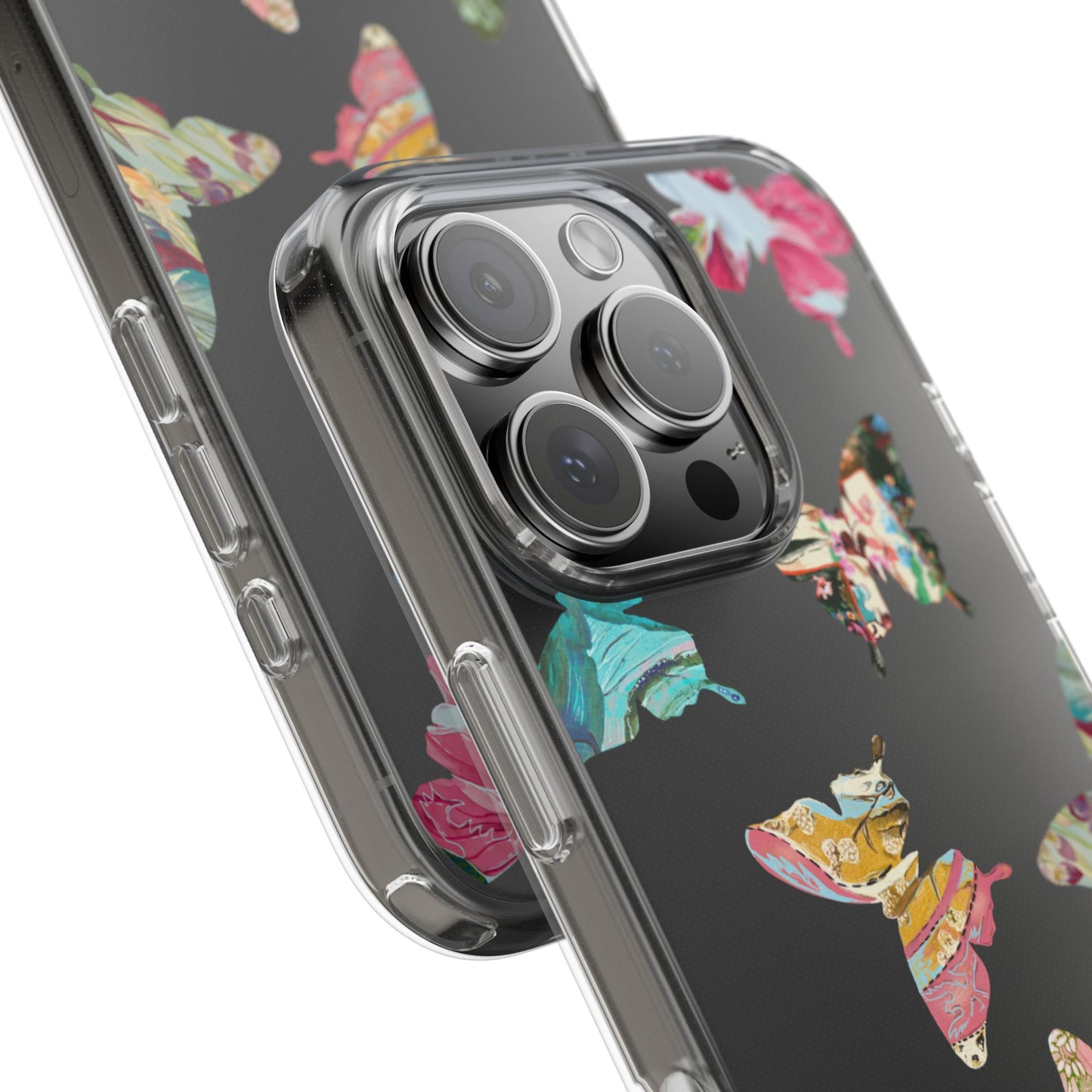 Clear Large Butterflies Phone Case