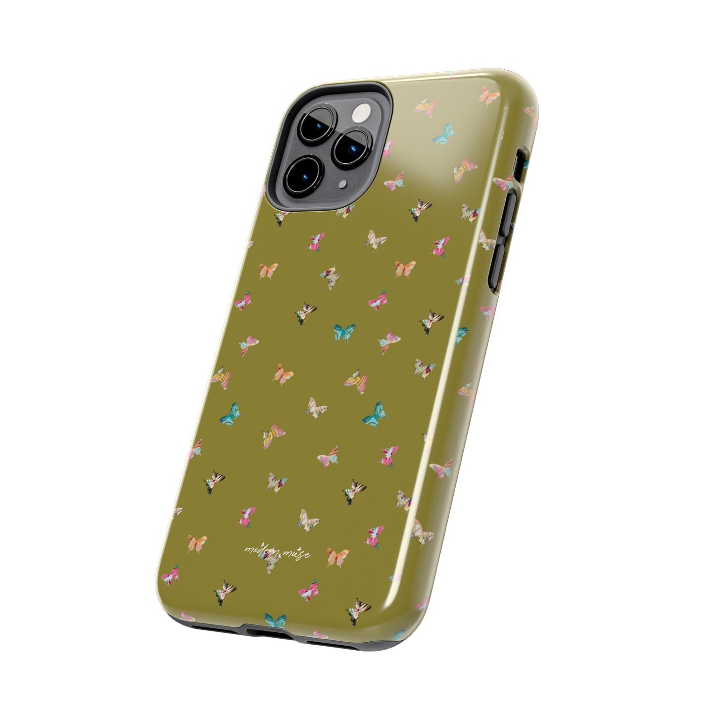 Mini Butterflies Chartreuse Phone Case