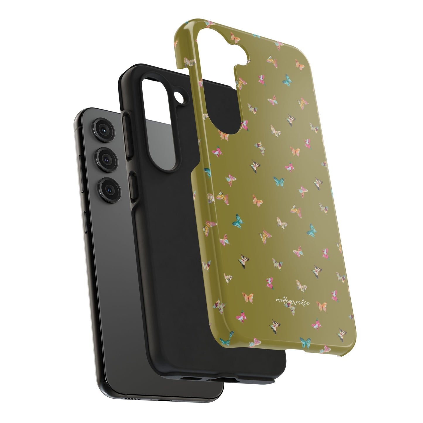 Mini Butterflies Chartreuse Phone Case