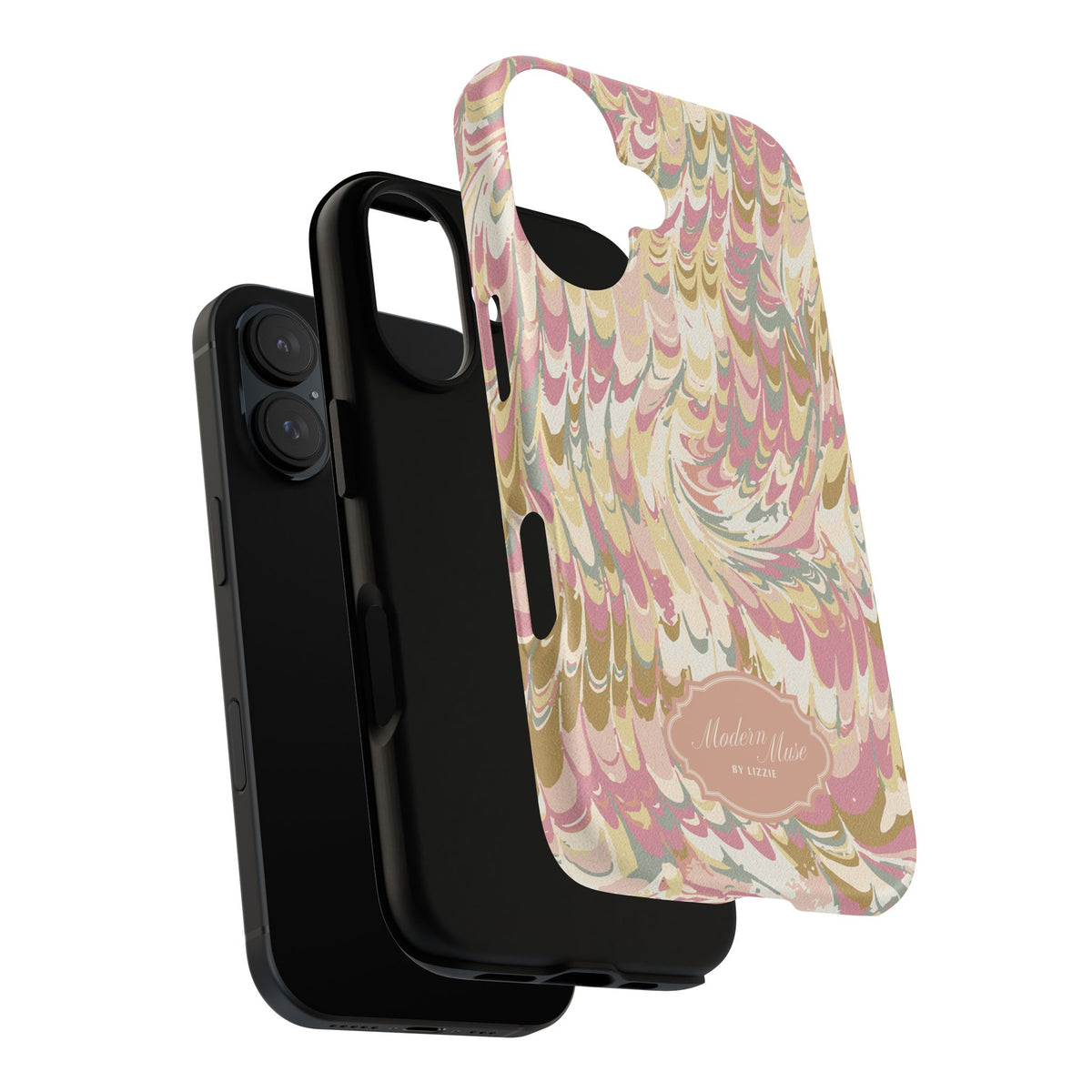 Peachy Italian Marble Phone Case