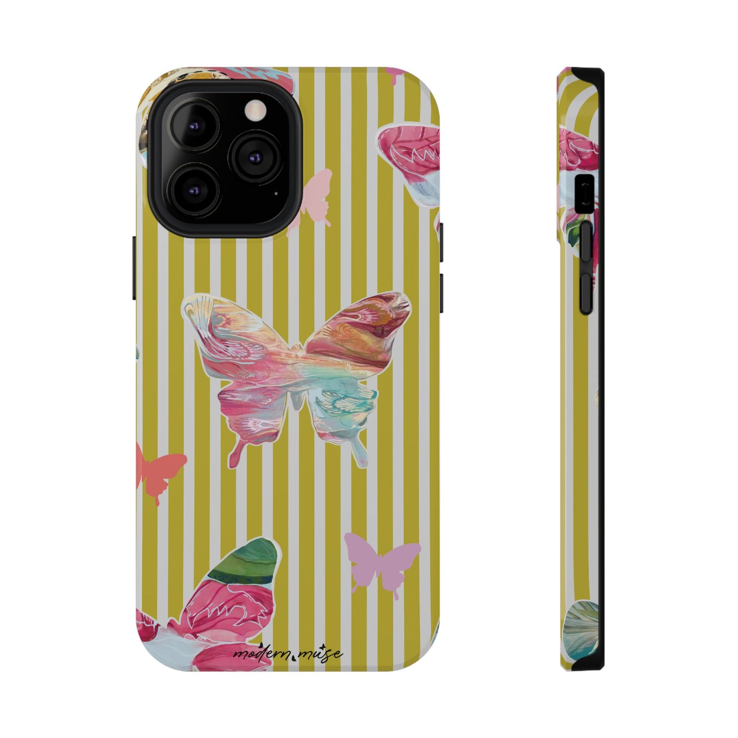 Stripe Butterfly Phone Case