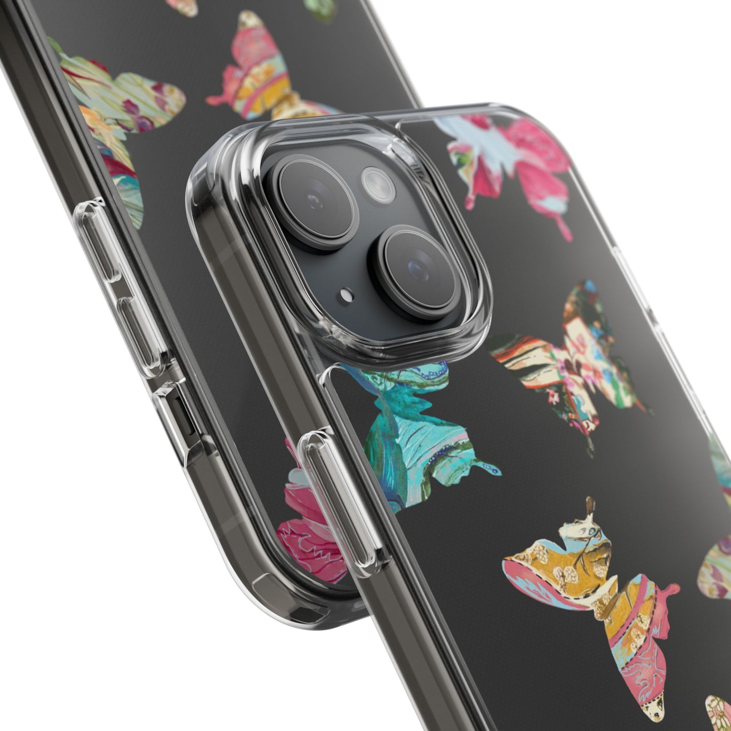 Clear Large Butterflies Phone Case