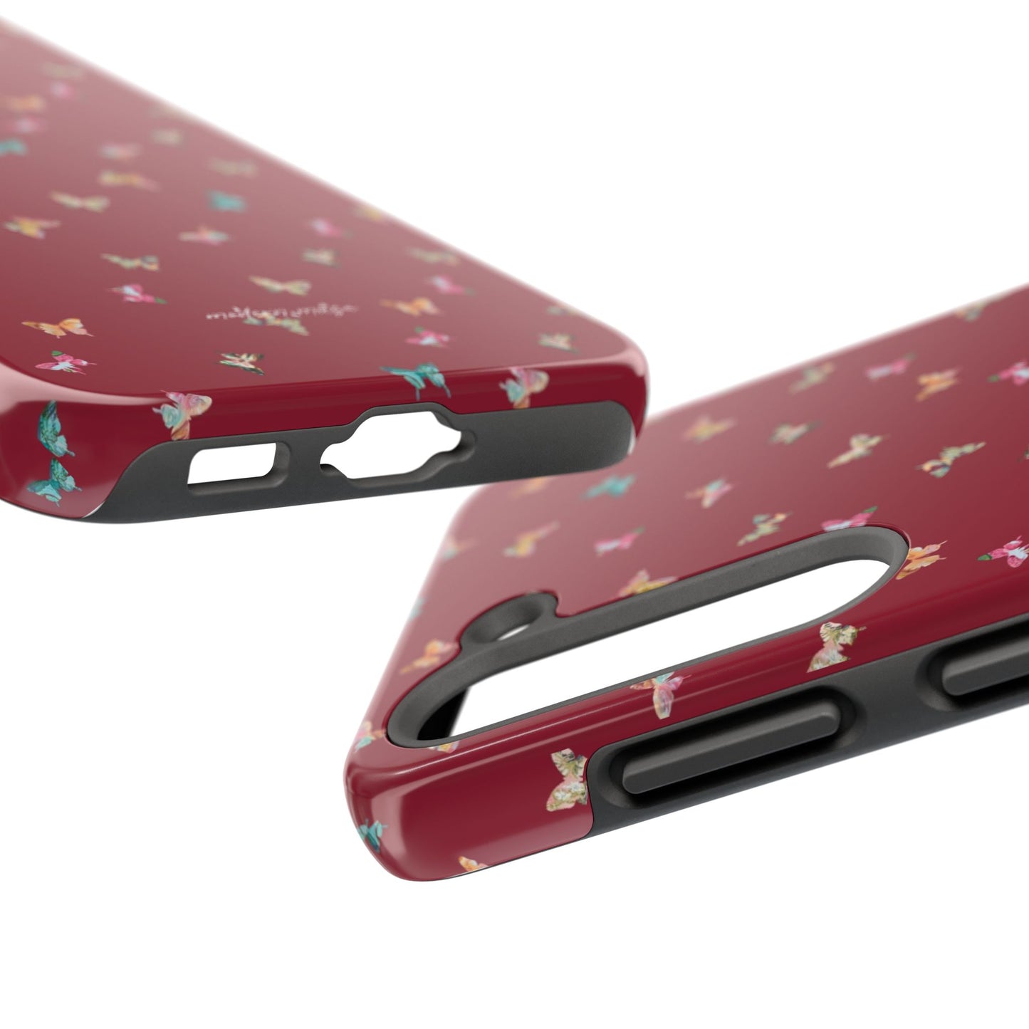 Mini Butterflies Cranberry Phone Case