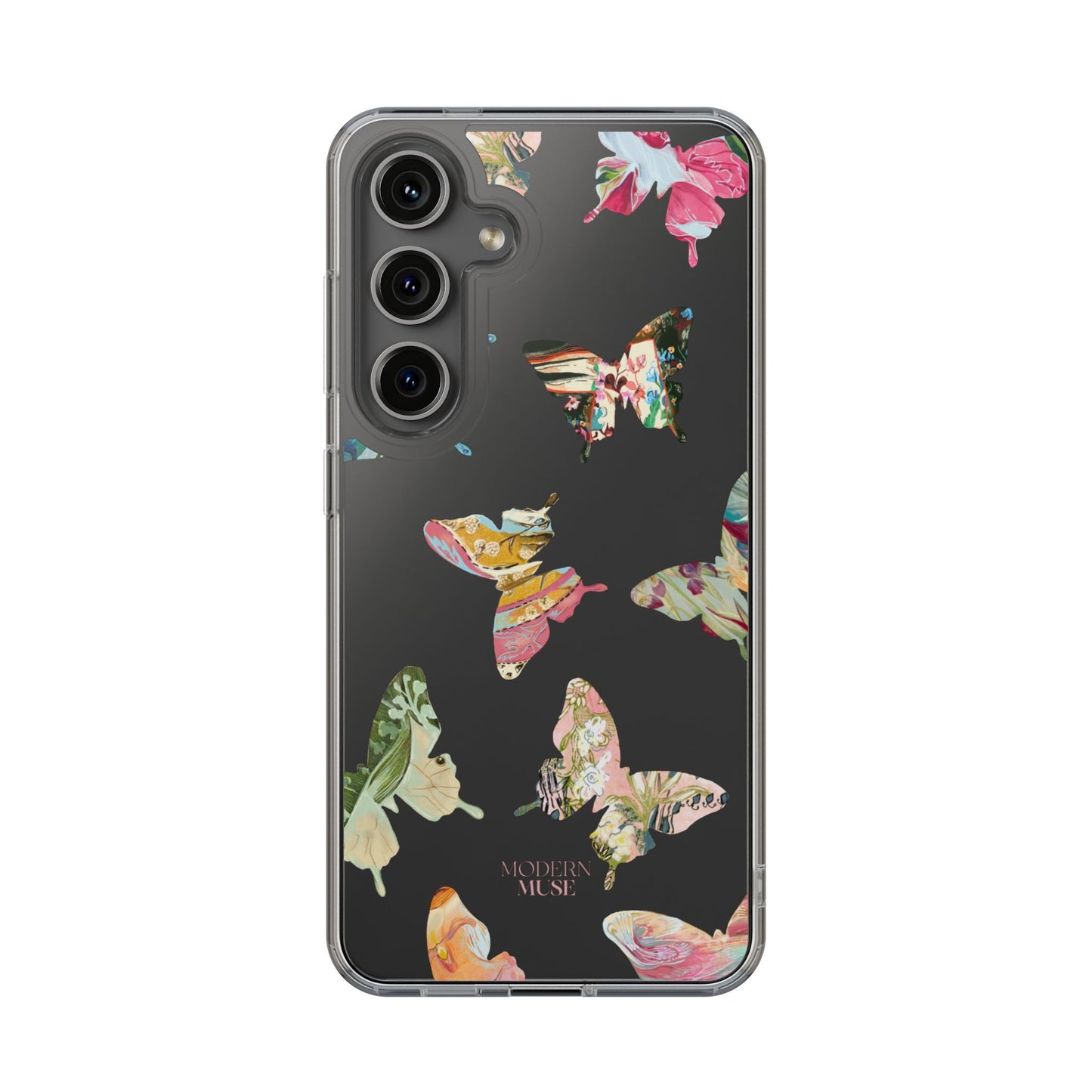 Clear Large Butterflies Phone Case