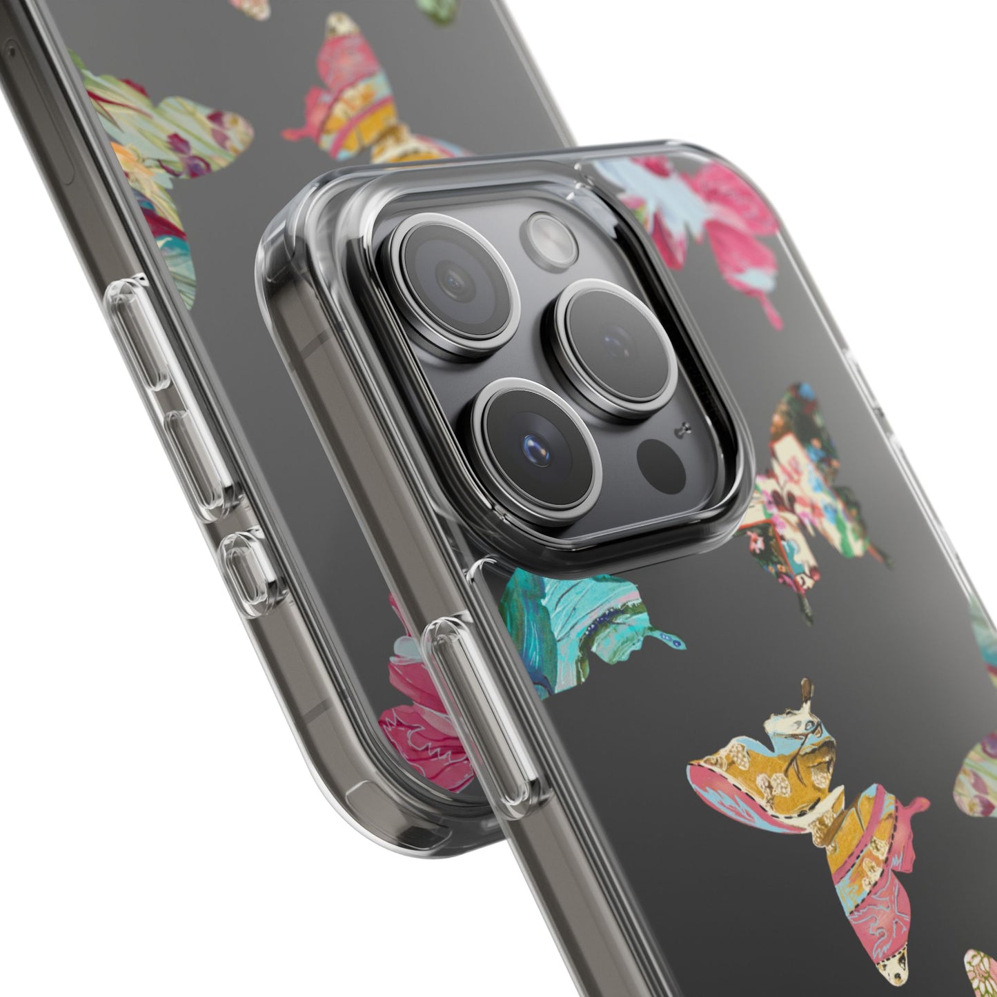 Clear Large Butterflies Phone Case