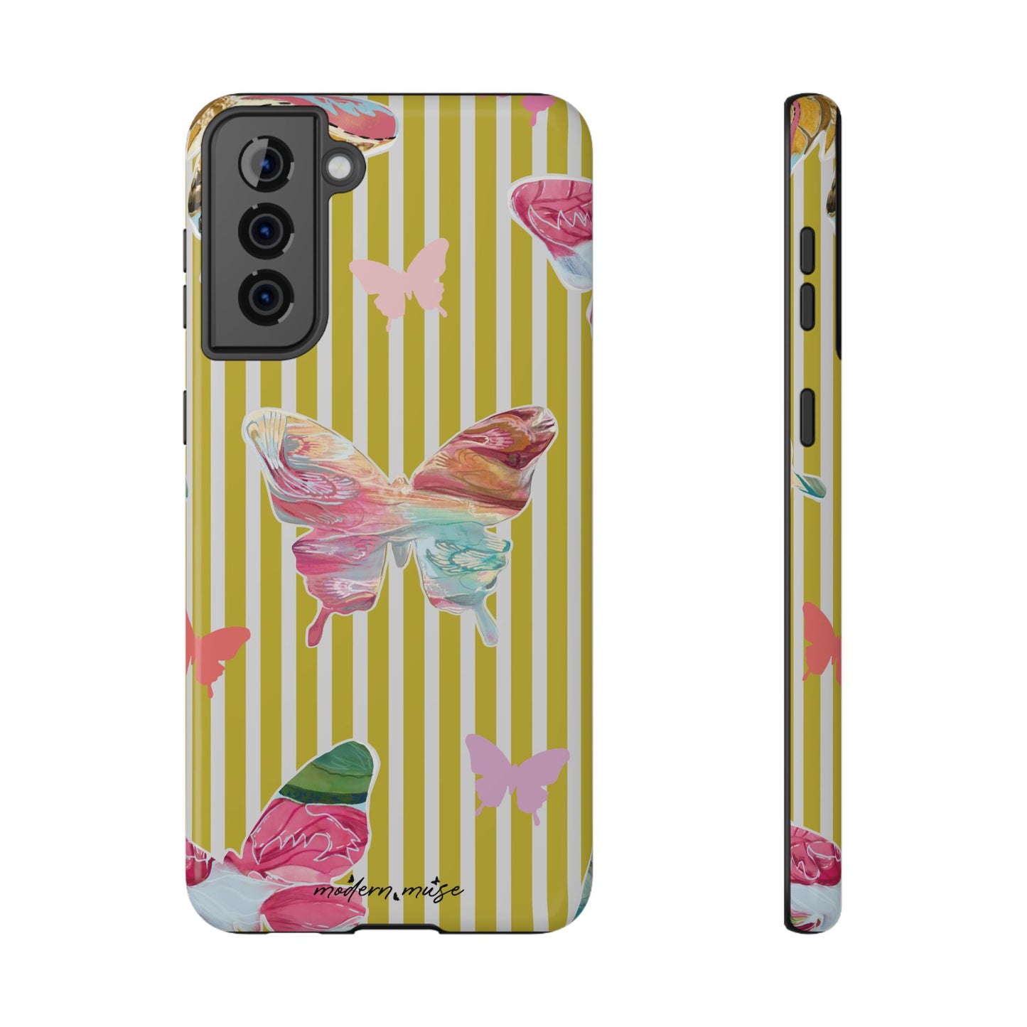 Stripe Butterfly Phone Case