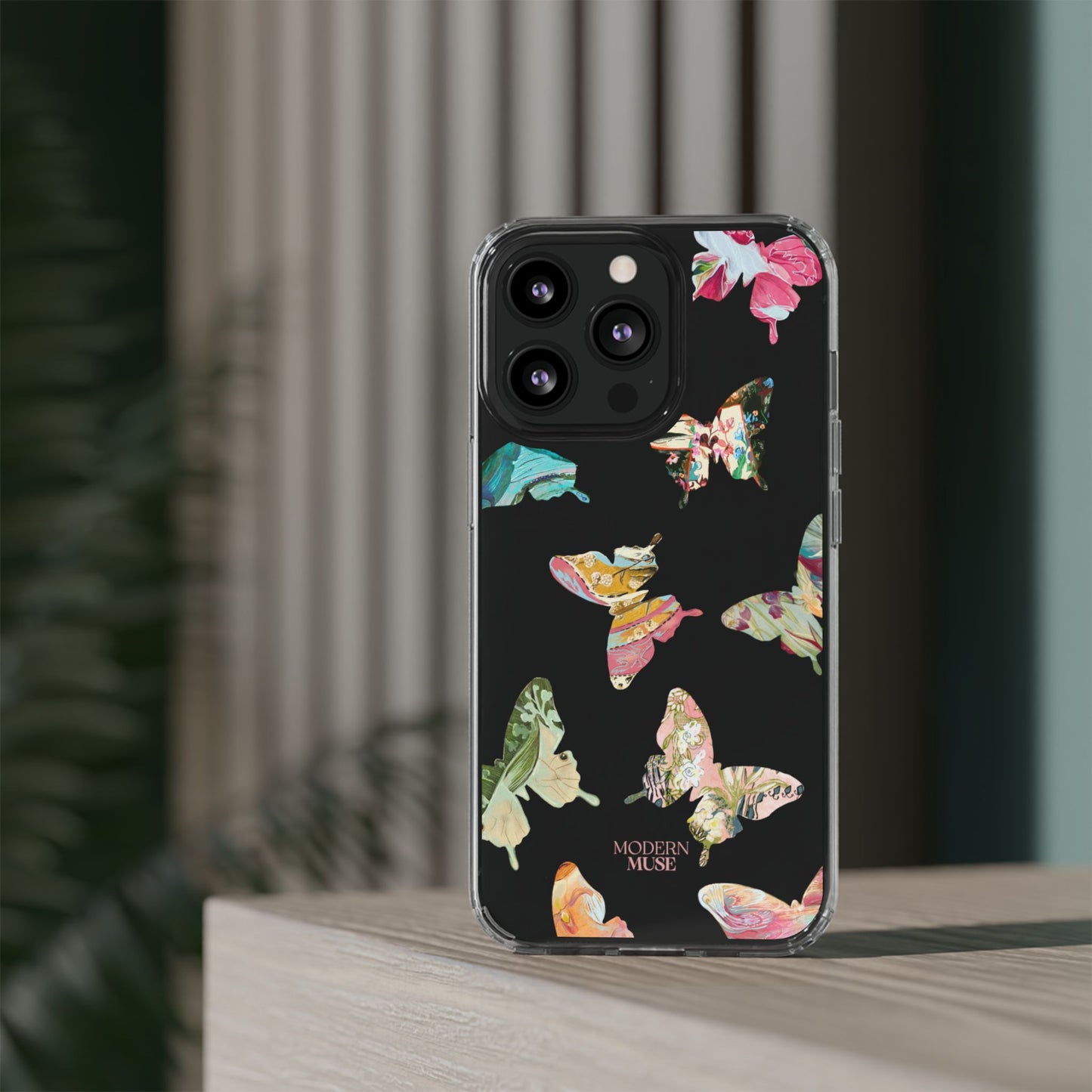 Clear Large Butterflies Phone Case