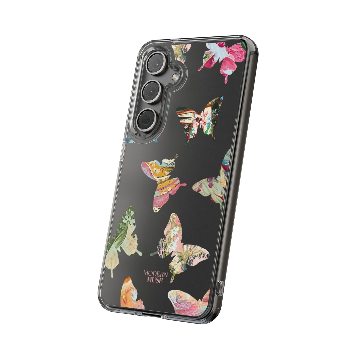 Clear Large Butterflies Phone Case
