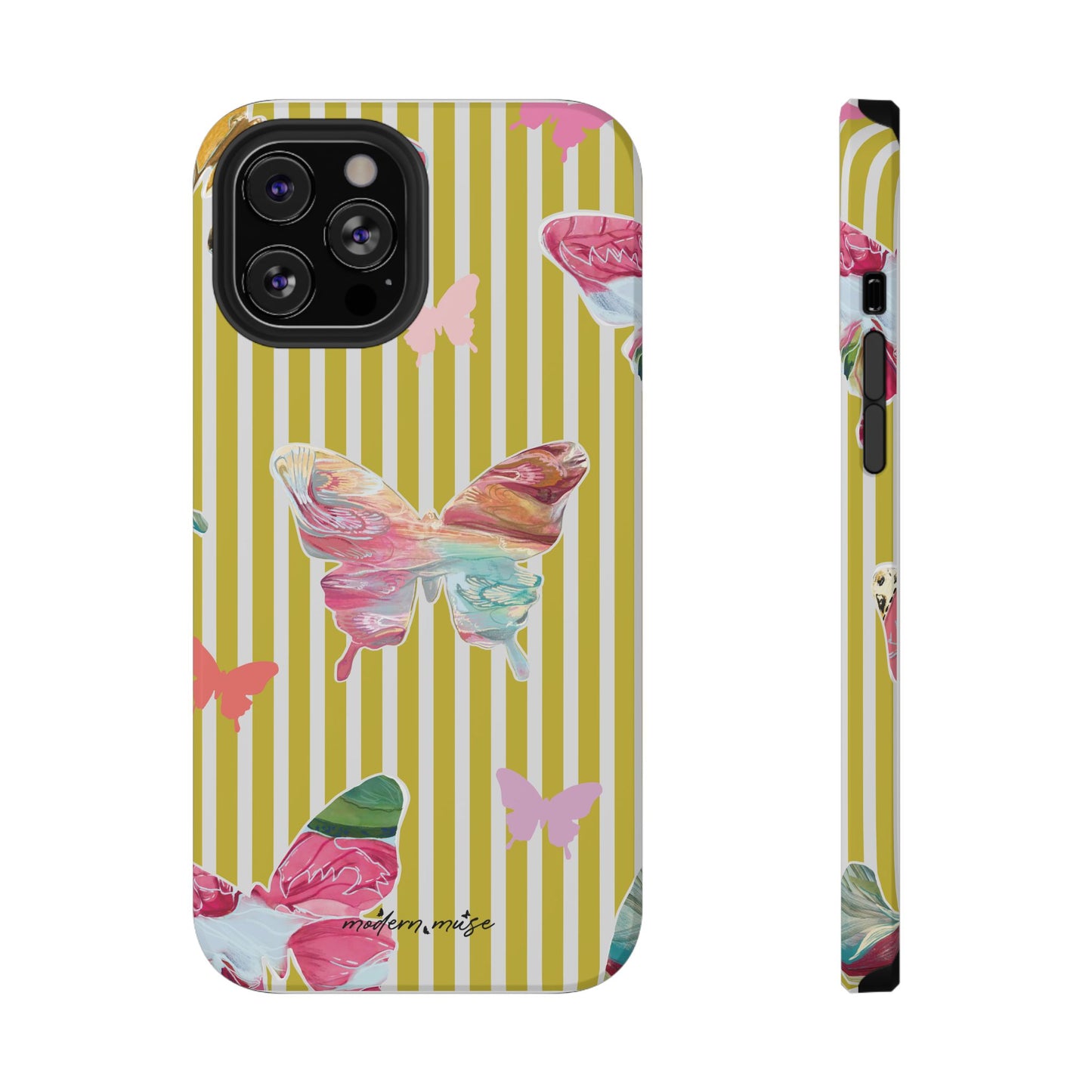 Stripe Butterfly Phone Case