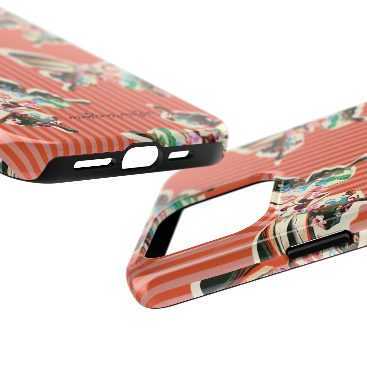 Red Stripe Butterfly Phone Case