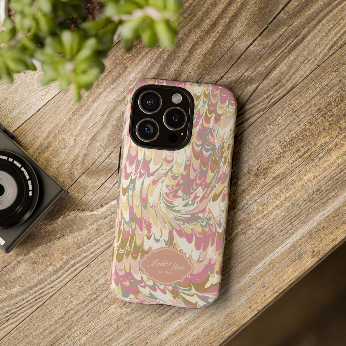 Peachy Italian Marble Phone Case