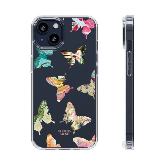 Clear Large Butterflies Phone Case