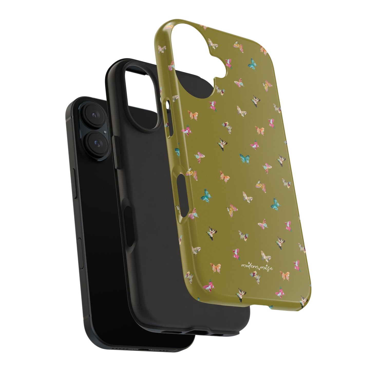 Mini Butterflies Chartreuse Phone Case